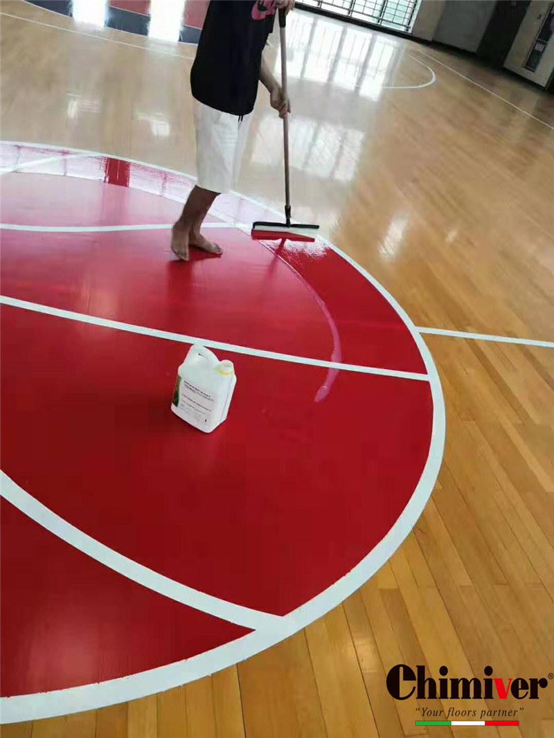 凱美沃杭州旅游職業技術學校底漆面漆彩漆防滑案例
